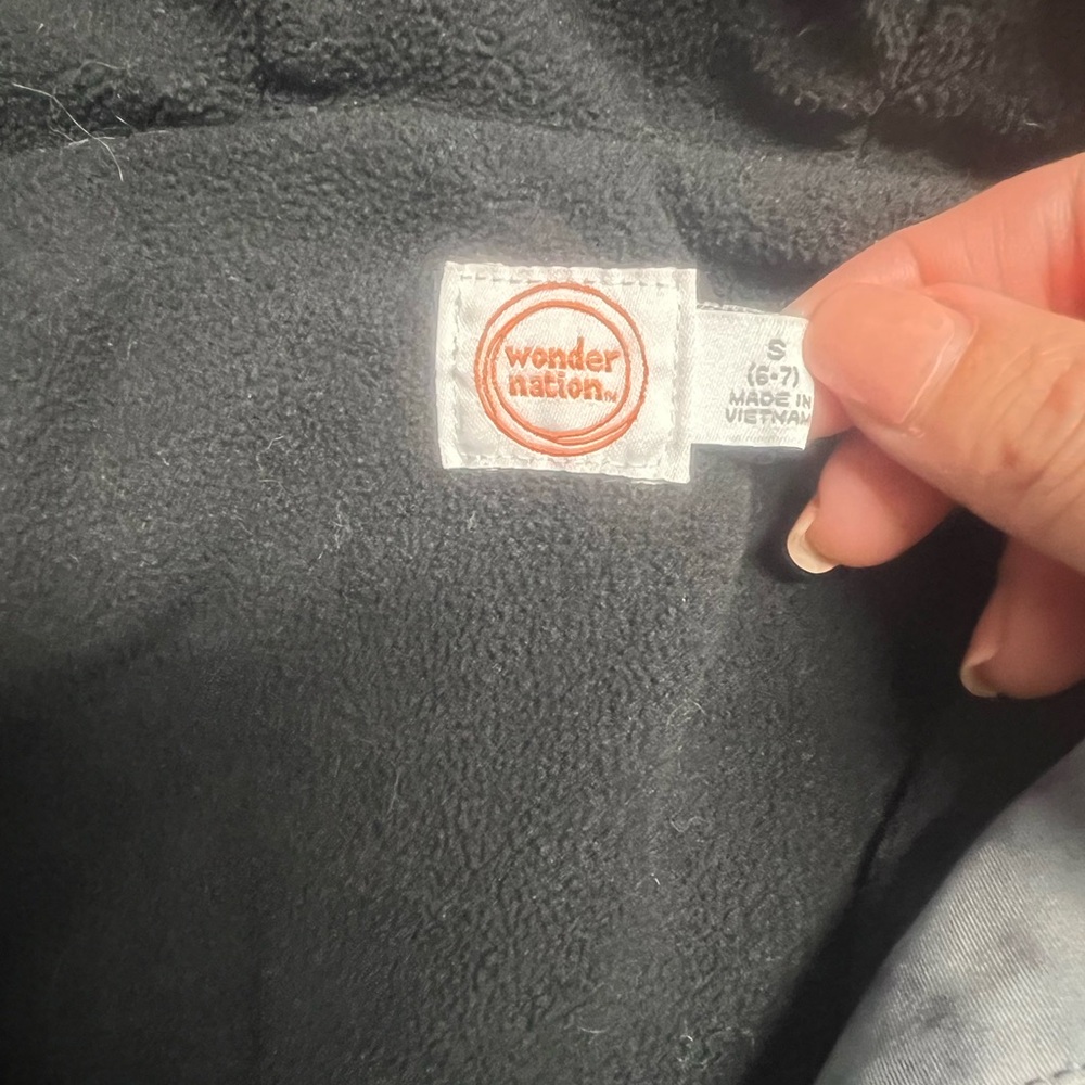 Wonder Nation Charcoal and Light Gray Jacket - Picture 4 of 4